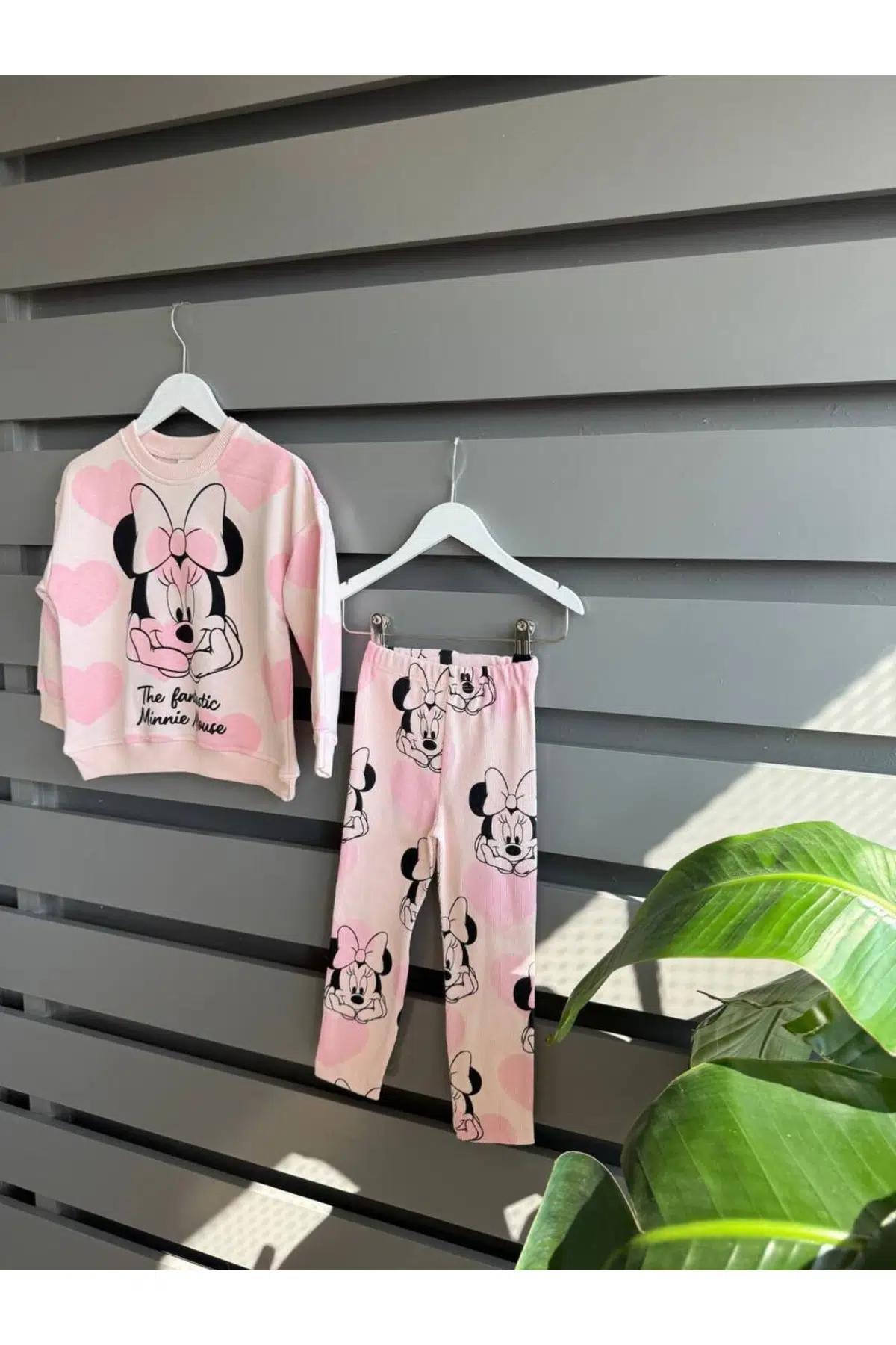 Disney Kalp Baskılı Fitilli Taytlı Takım