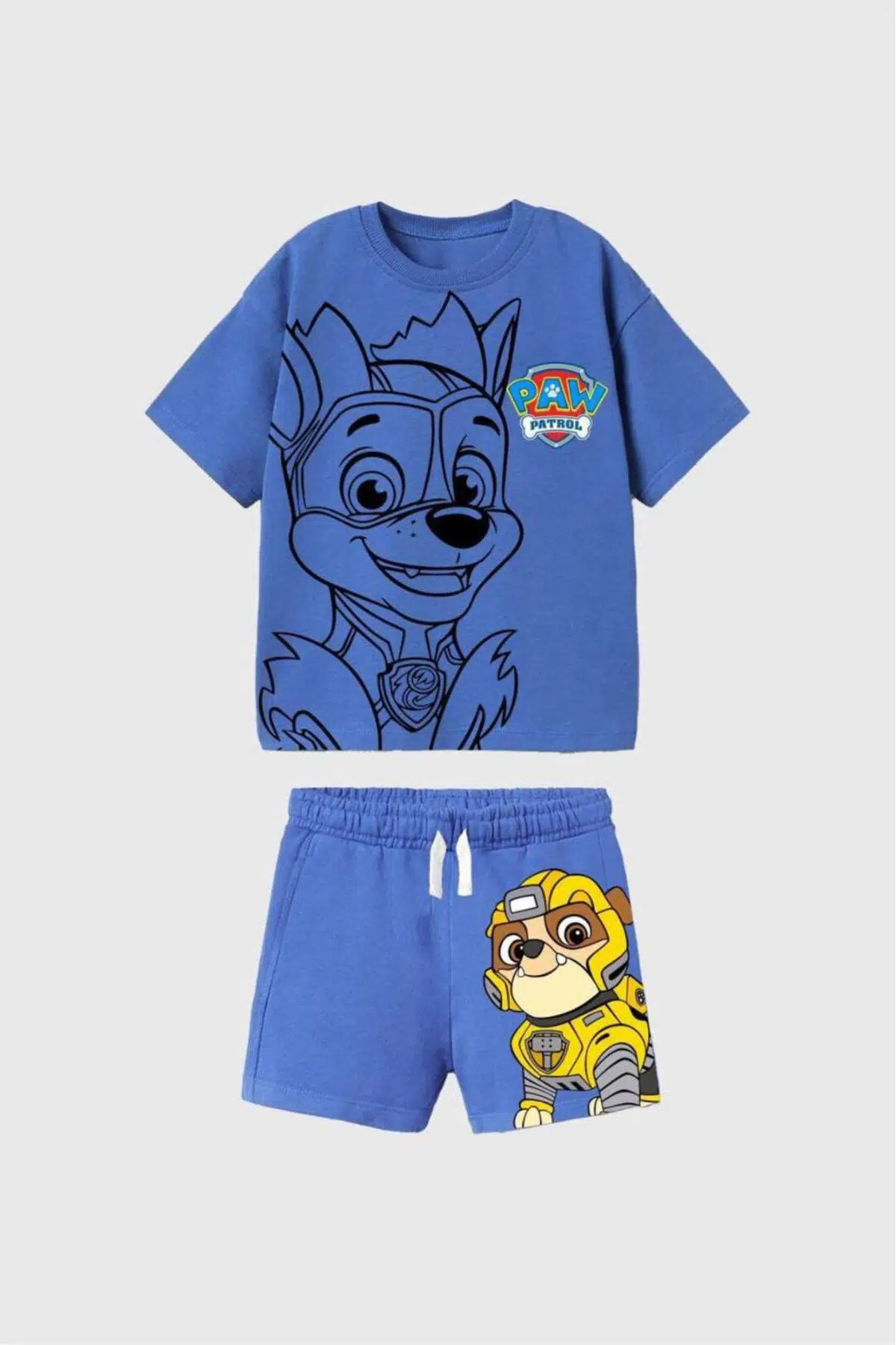 Paw Patrol Baskılı Erkek Çocuk Tişört Şort Takım